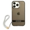 Guess GUHCP13LHTSGSK iPhone 13 Pro / 136,1 czarny/black hardcase Translucent Stap
